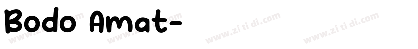 Bodo Amat字体转换